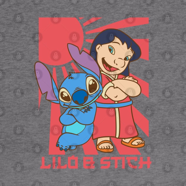 Lilo & Stich Retro Japanese by thelazyshibaai